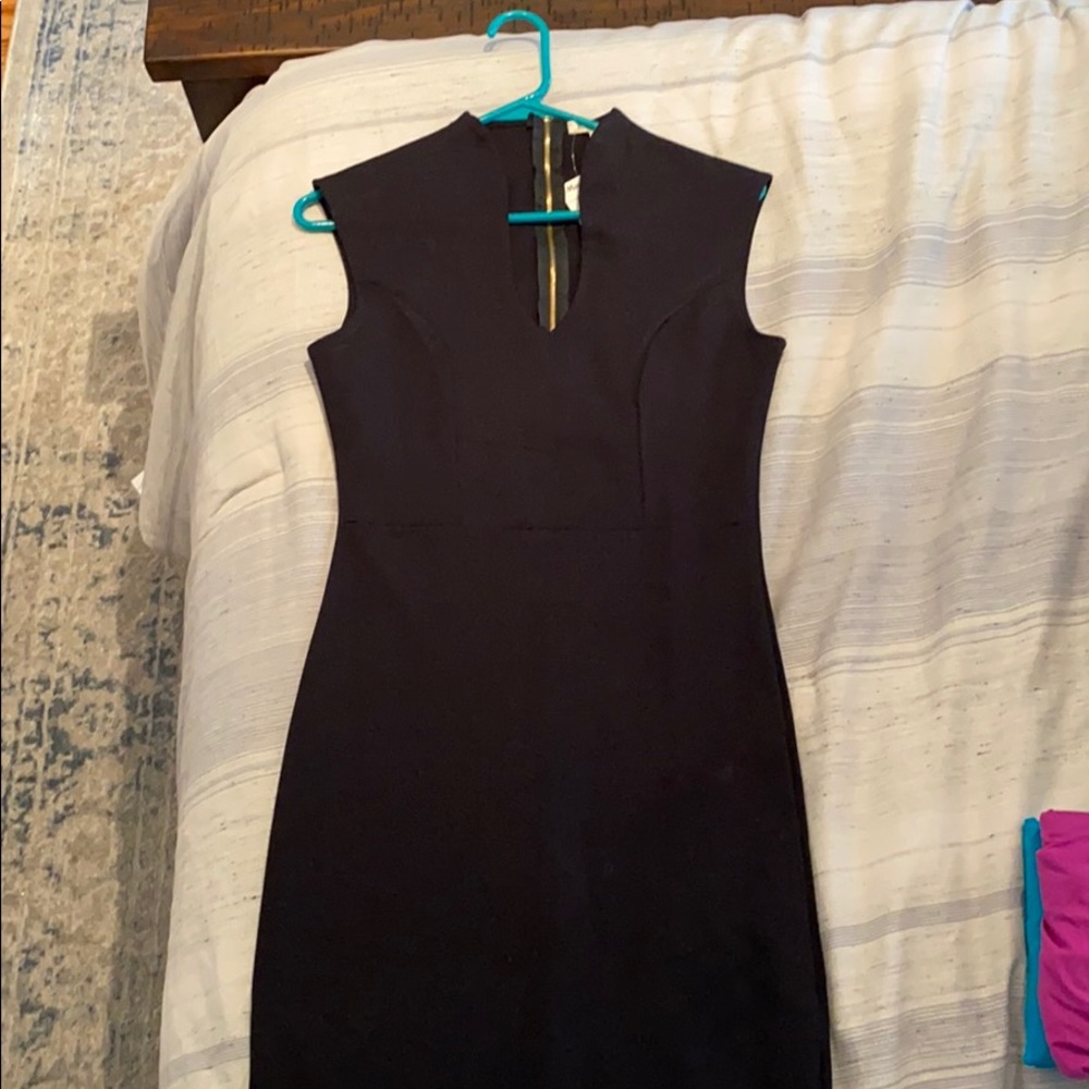 Black form fitting dress